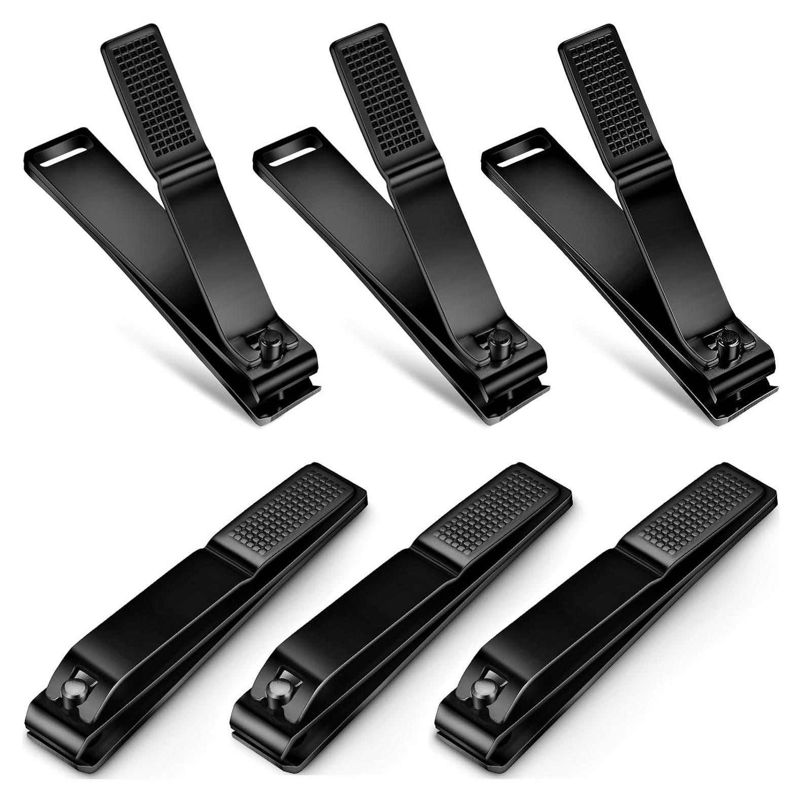 Cortauñas de Pies Mudder 6 Piezas Acero Inoxidable Negro