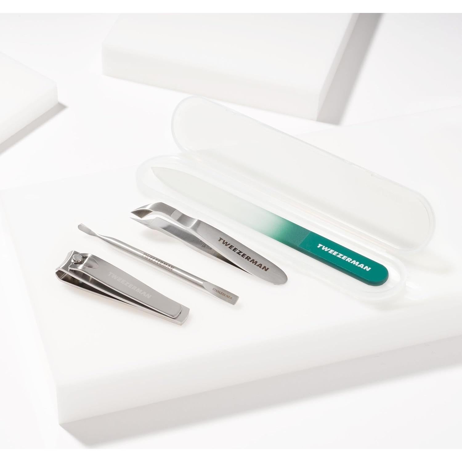 Juego de Cuidado de Uñas Tweezerman Emerald Shimmer