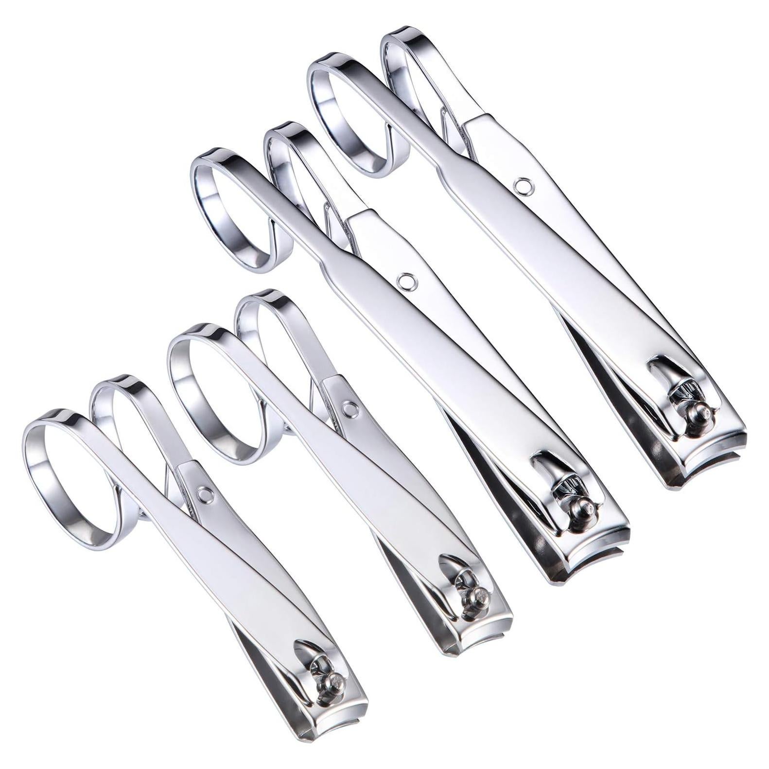 Juego de Cortauñas Mudder 4 Piezas Acero Inoxidable Ergonomico