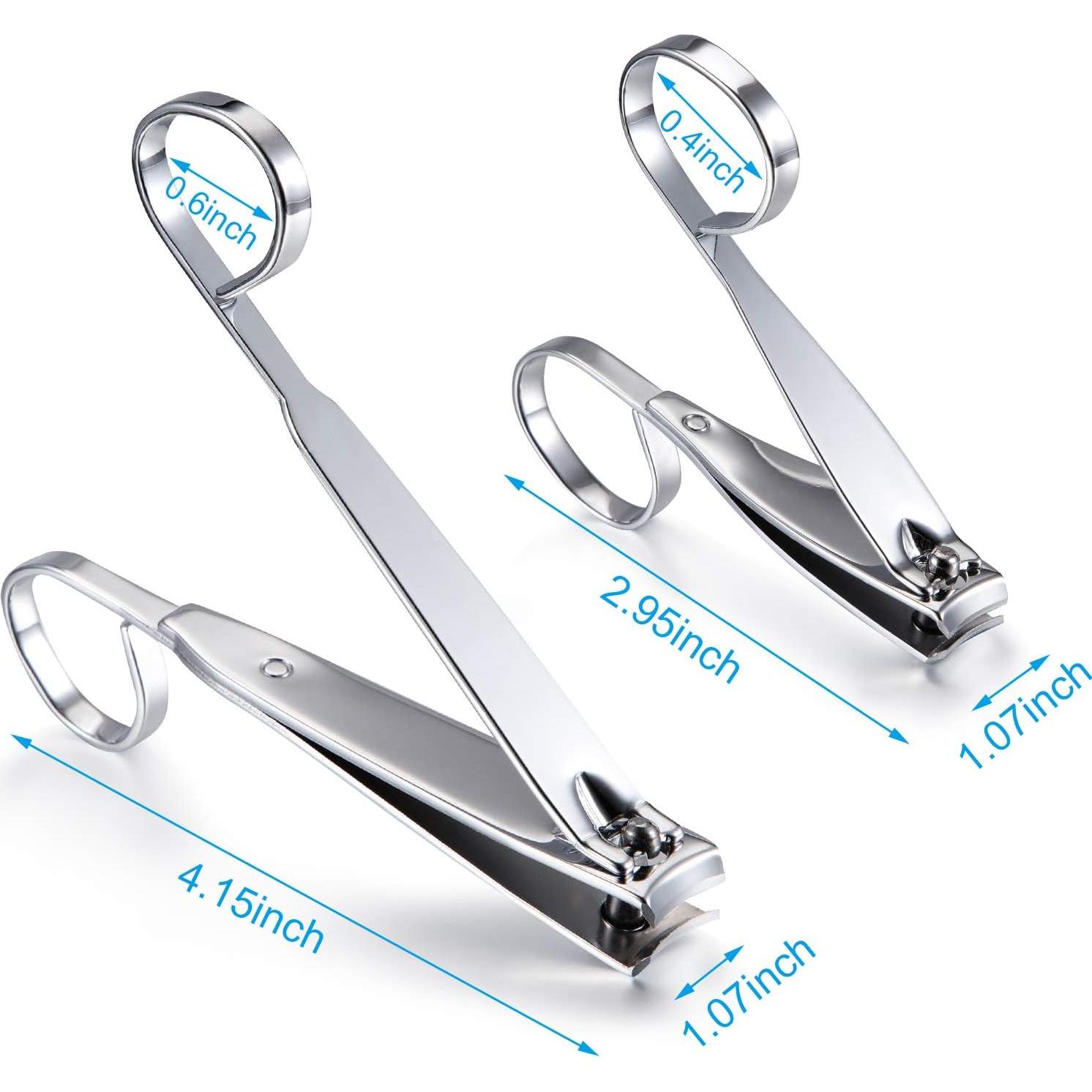 Juego de Cortauñas Mudder 4 Piezas Acero Inoxidable Ergonomico