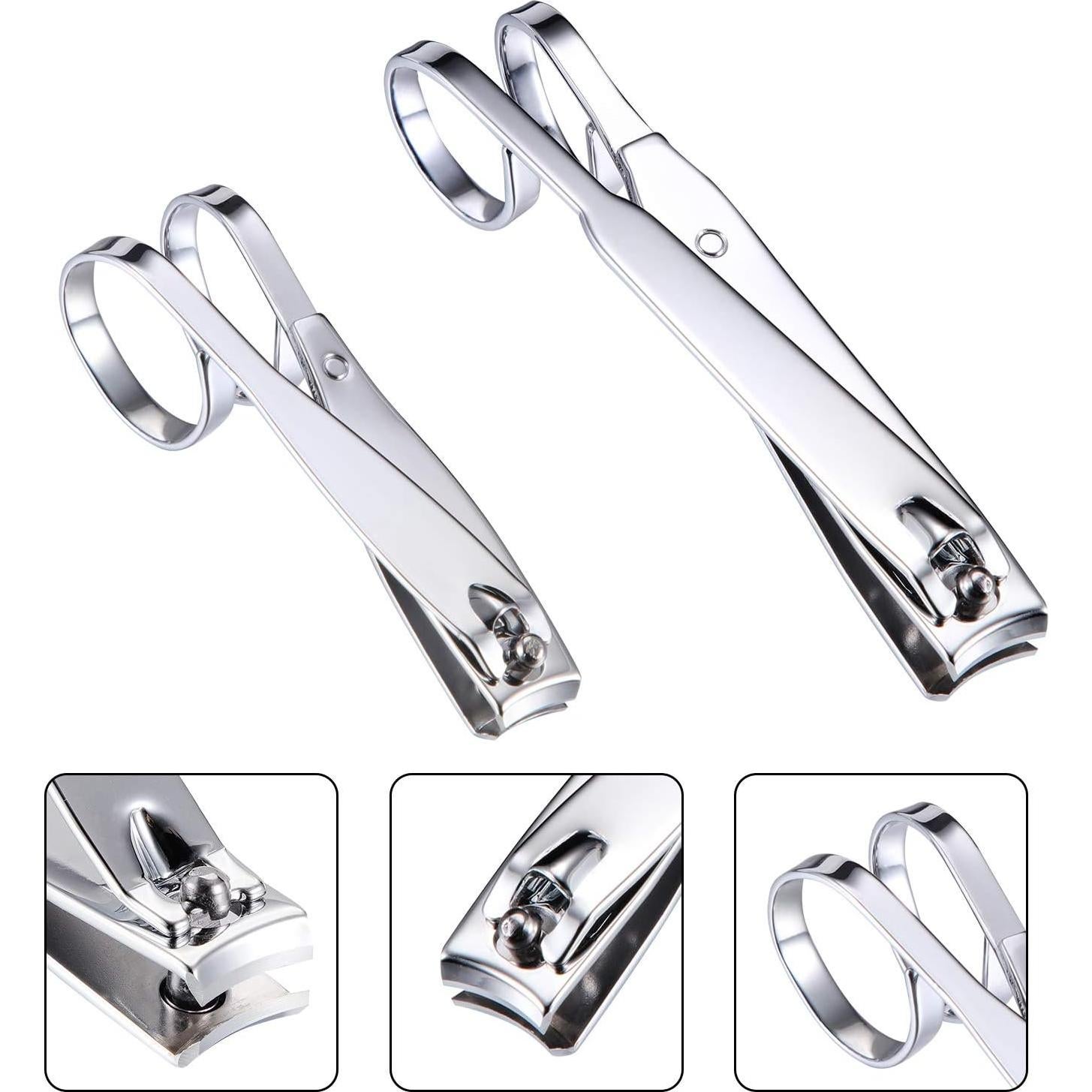 Juego de Cortauñas Mudder 4 Piezas Acero Inoxidable Ergonomico