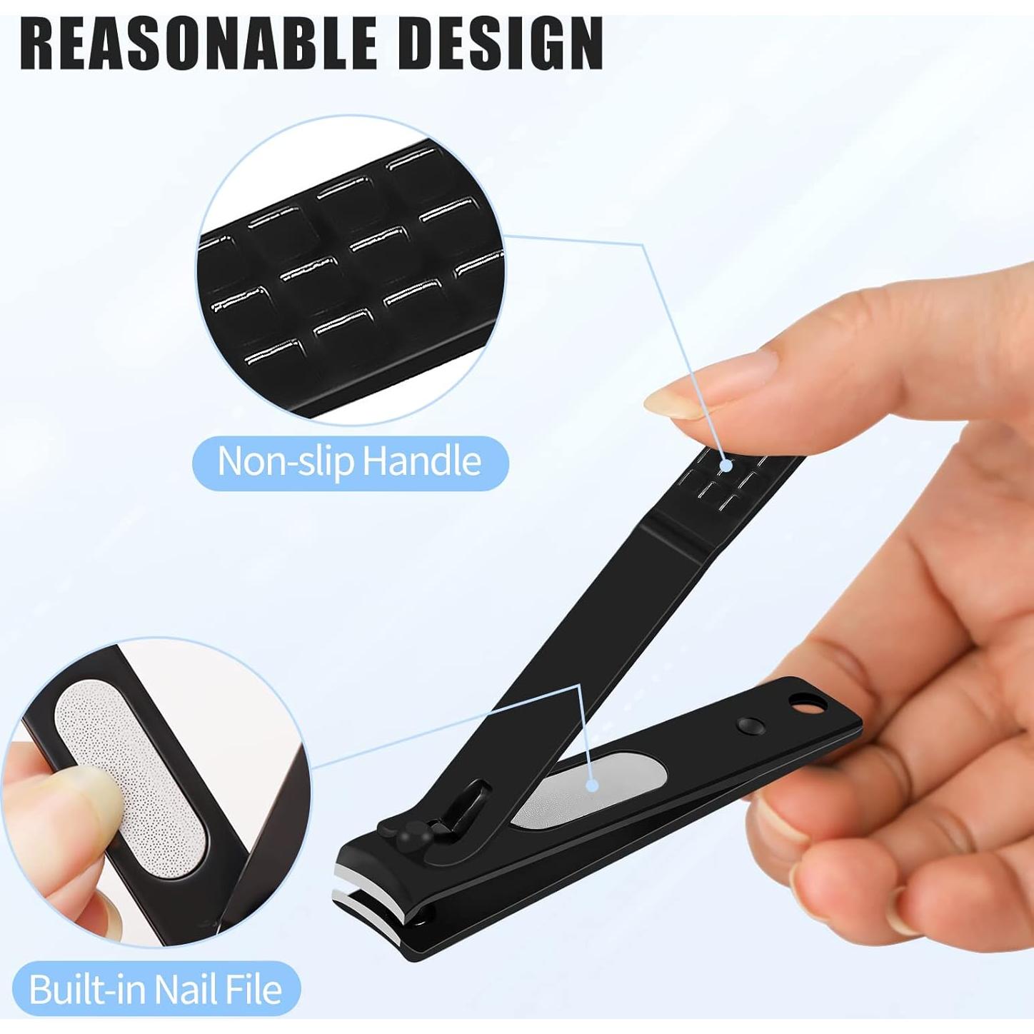 Juego de Cortauñas JAZZZNAP Acero Inoxidable Negro