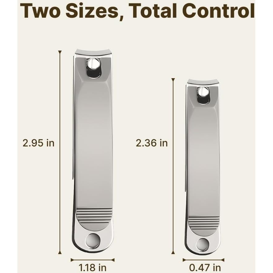 Juego de cortaúñas 2 piezas Lsomejeku acero inoxidable