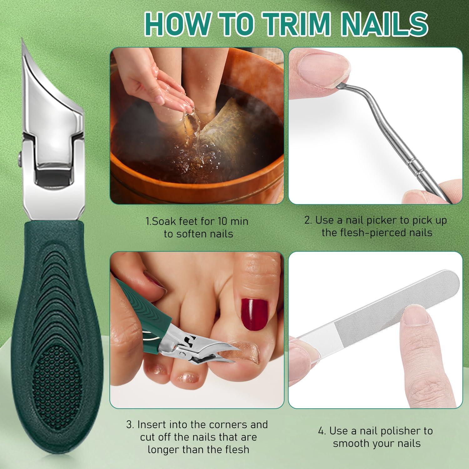 Cortauñas Inclinados FIYADWZH con Punta de Águila y Lima