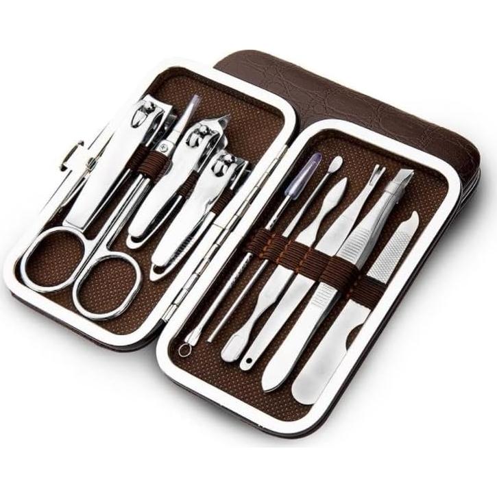 Set de Manicura y Pedicura 10 Piezas Yrighjo Acero Inoxidable