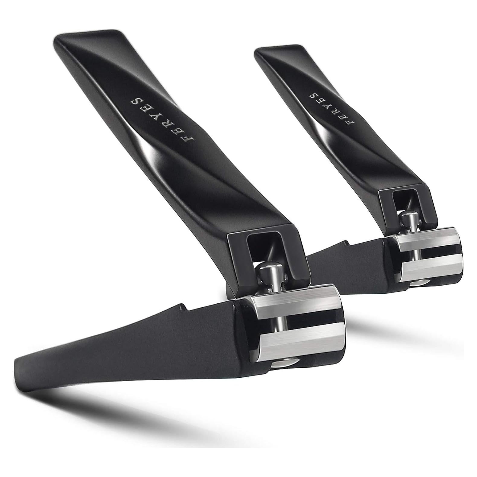 Set de Cortauñas FERYES con Recogedor 2 Piezas Acero Inoxidable