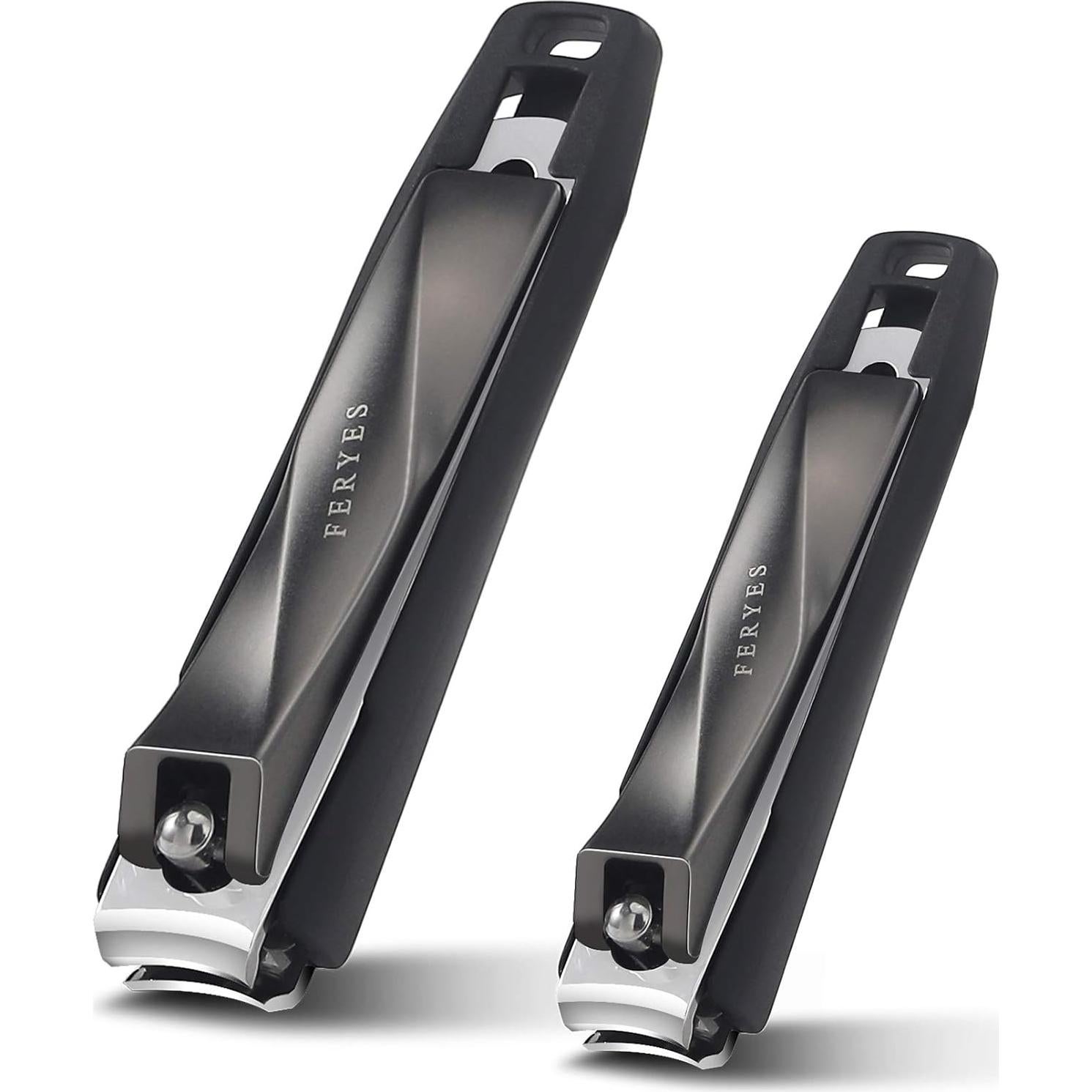 Set de Cortauñas FERYES con Recogedor 2 Piezas Acero Inoxidable