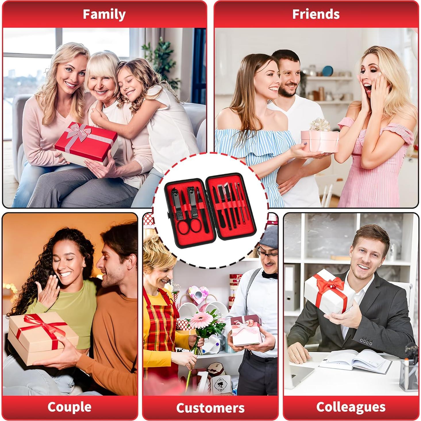 Kit de Cuidado de Uñas 10 Piezas CROGOLLY Acero Inoxidable