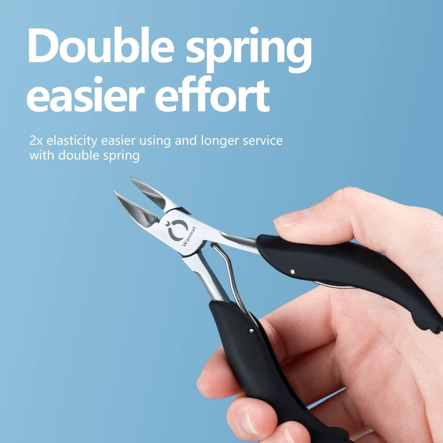 Cortador de Uñas de Pies Wanmat Profesional con Cuchillas de Acero Inoxidable