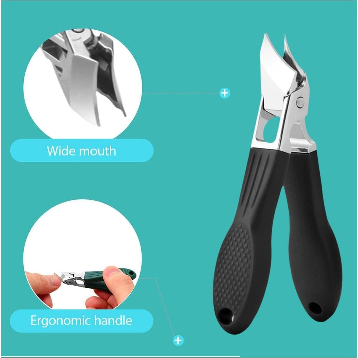 Cortauñas Pico de Águila Futangwenhua - 3 Piezas, Antideslizante