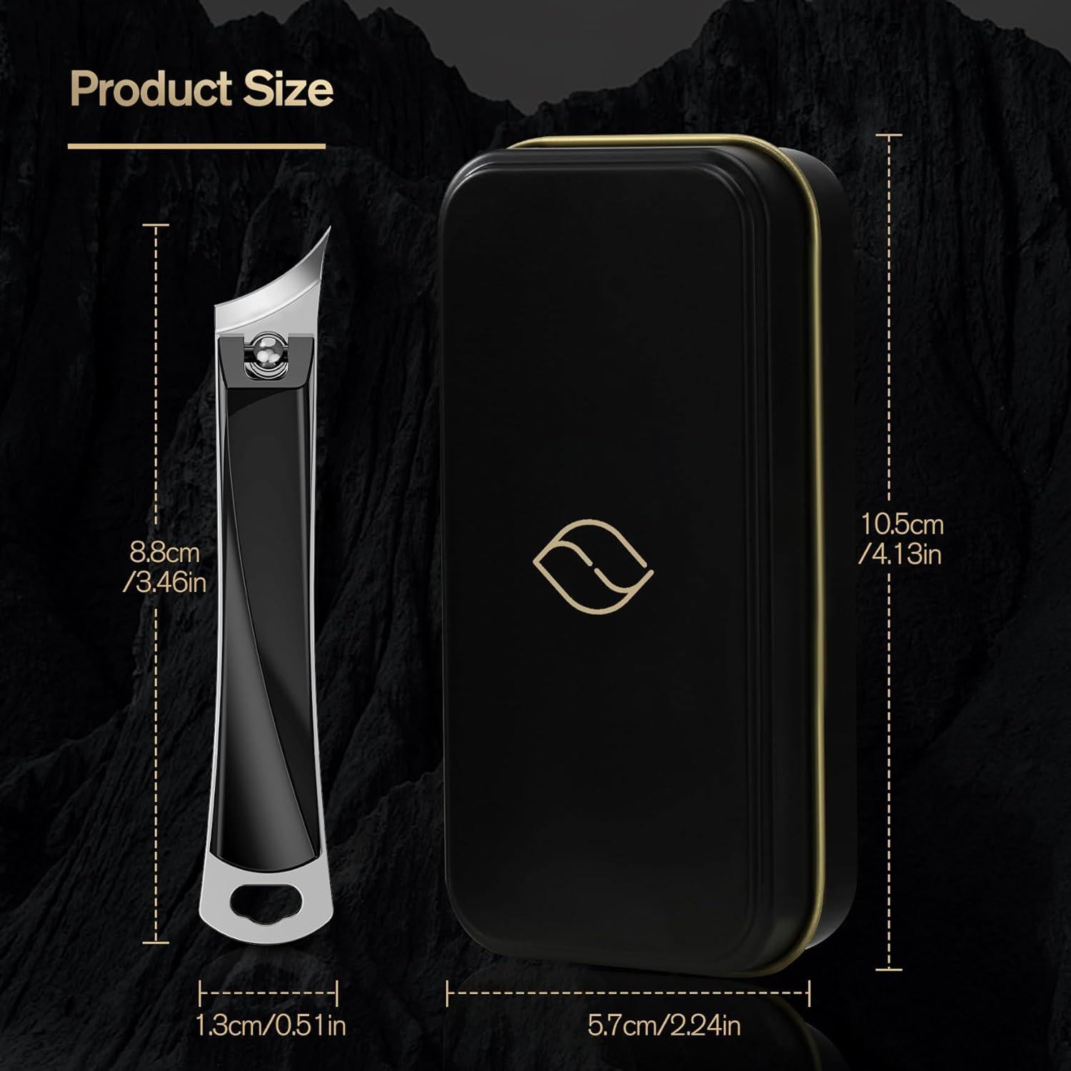 Cortador de Uñas Encarnadas FERYES - Cuchilla Curvada Negra