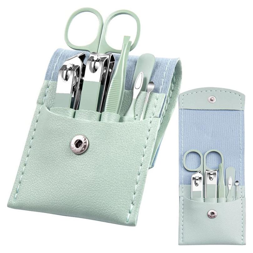 Juego de Manicura Profesional AFLICT 7 Piezas Acero Inoxidable