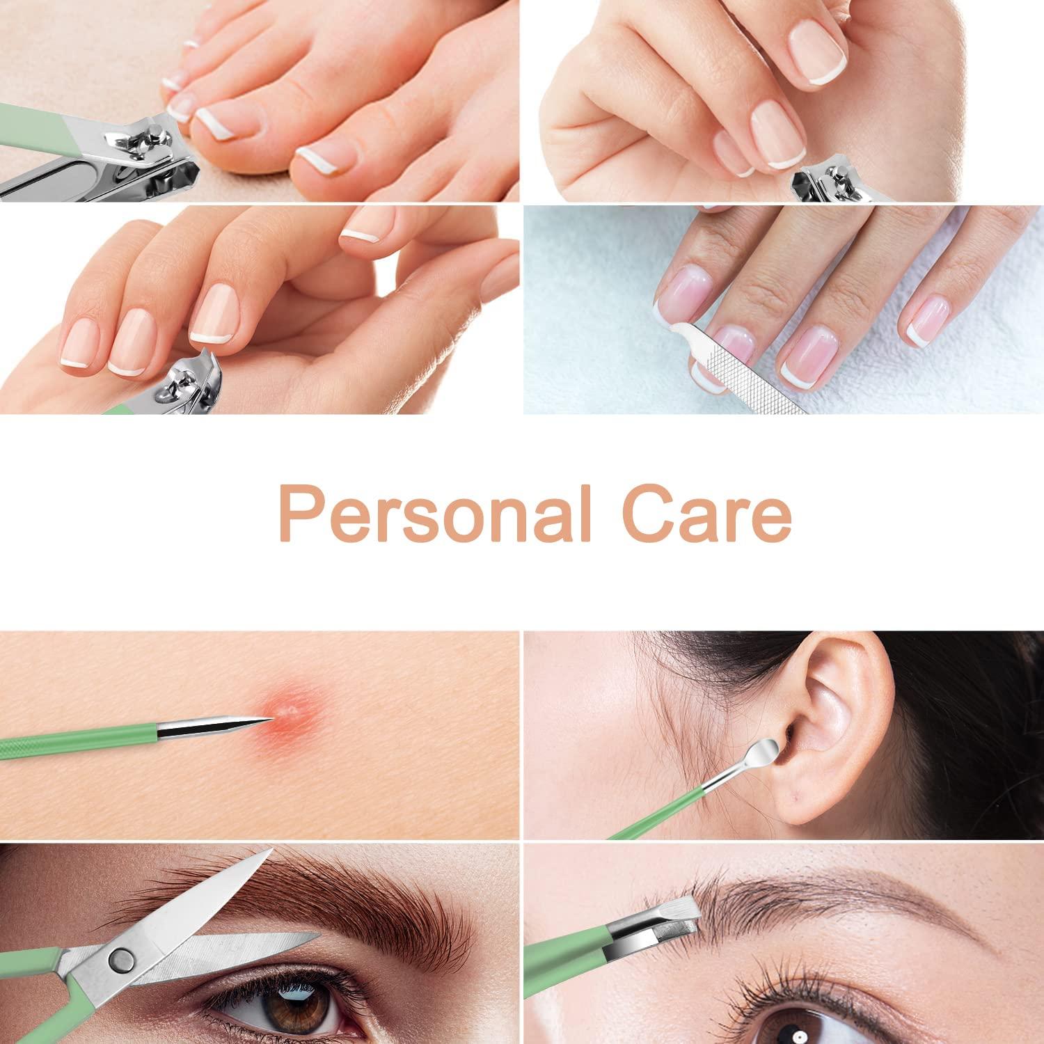 Juego de Manicura Profesional AFLICT 7 Piezas Acero Inoxidable