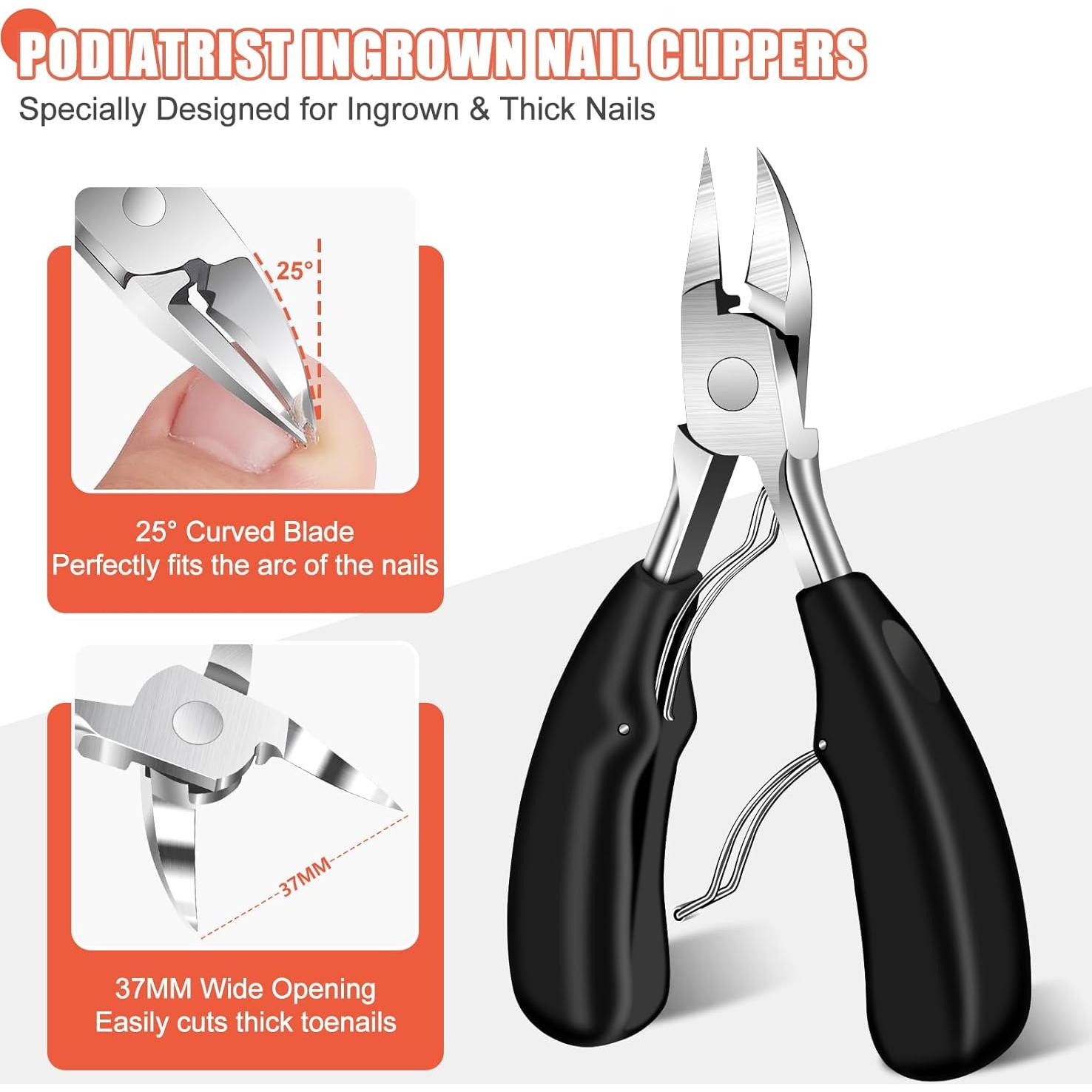 Cortauñas FUMAX para Uñas Encarnadas y Gruesas - Set 5 en 1