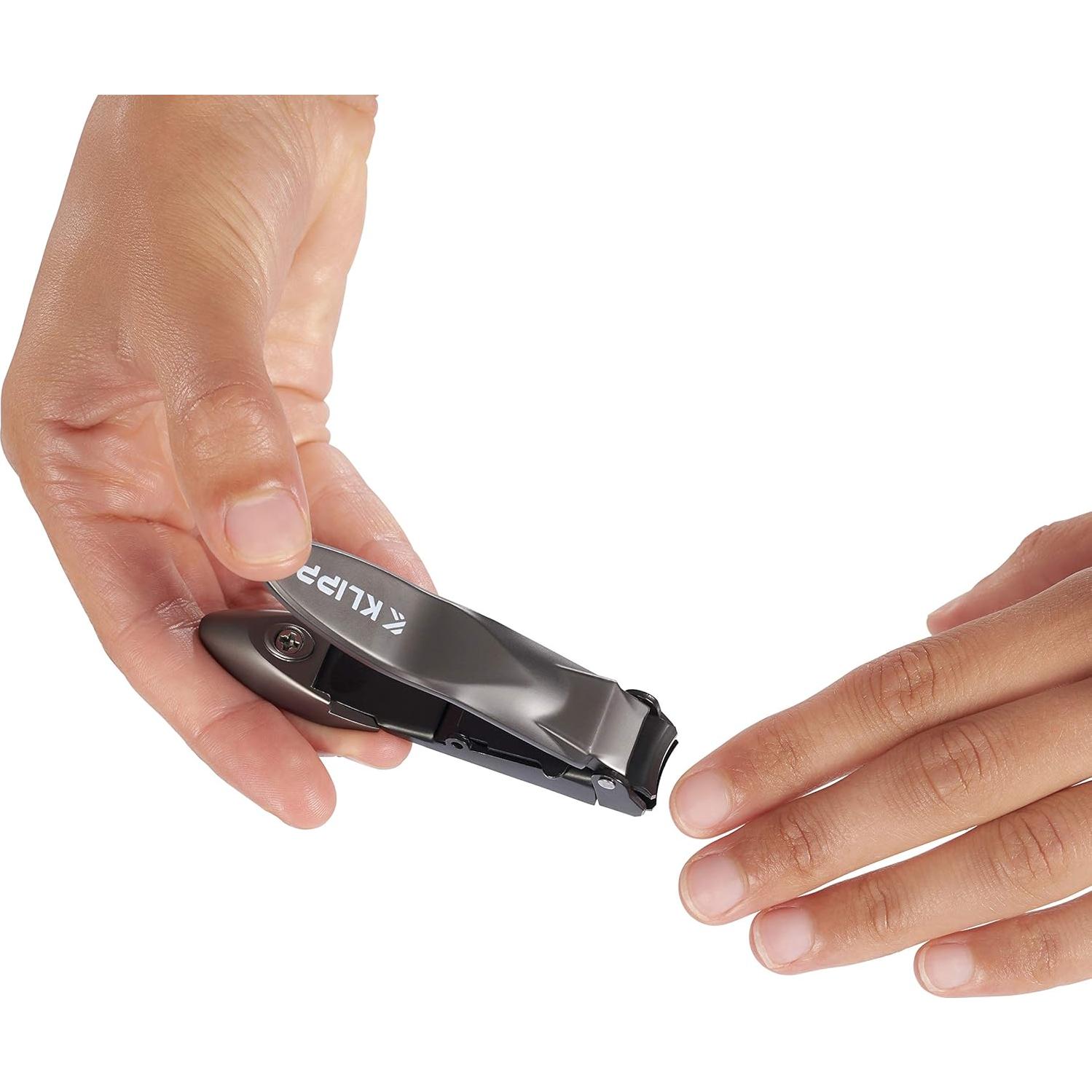 Cortauñas KLIPP para hombres con recolector - Acero inoxidable