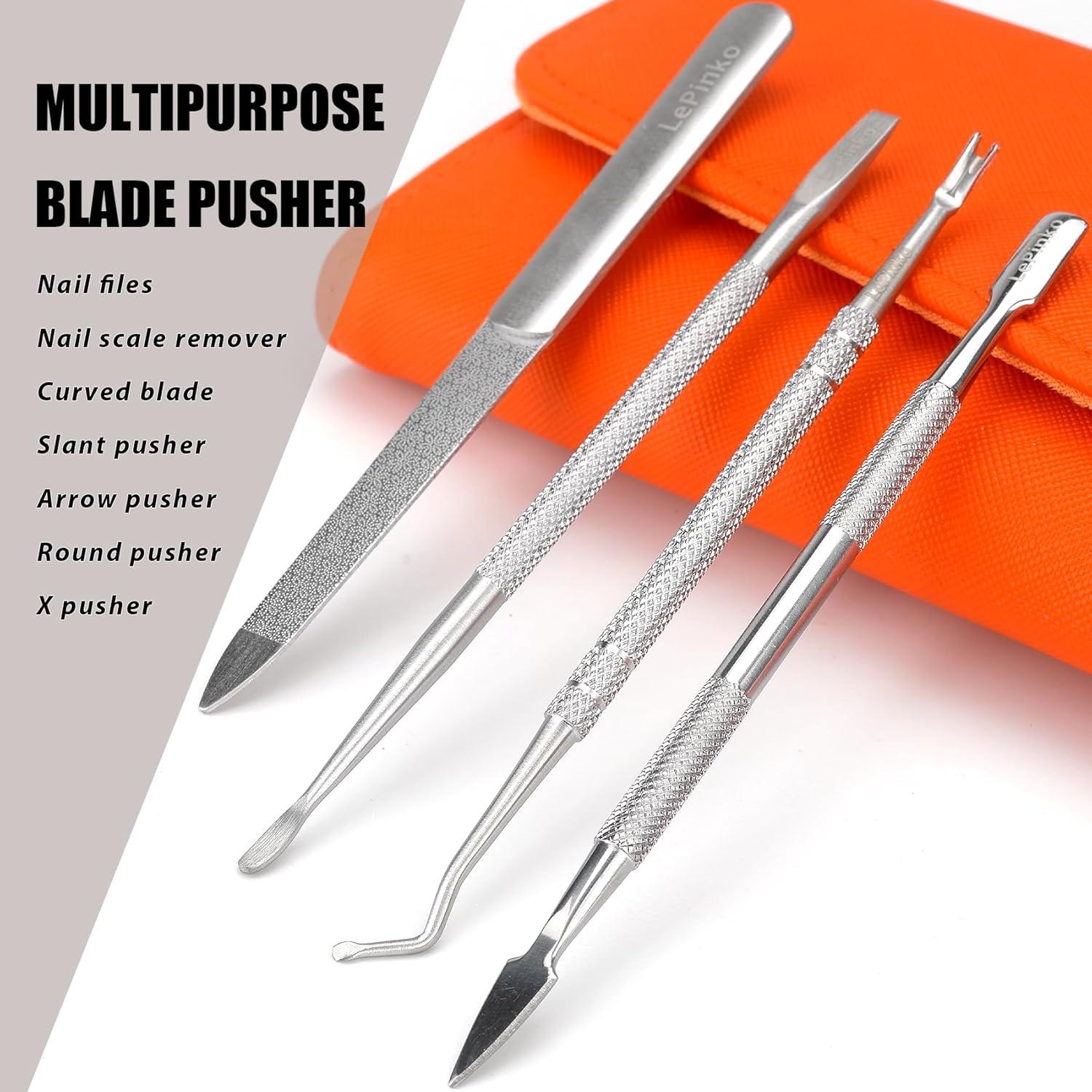 Juego de Cortauñas Profesional LePinko 6 en 1 para Uñas Gruesas