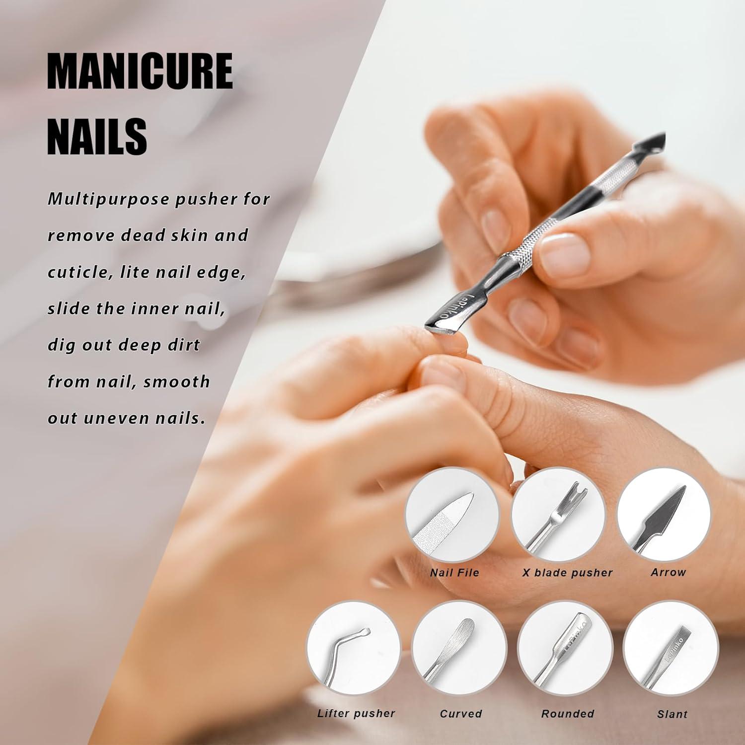 Juego de Cortauñas Profesional LePinko 6 en 1 para Uñas Gruesas