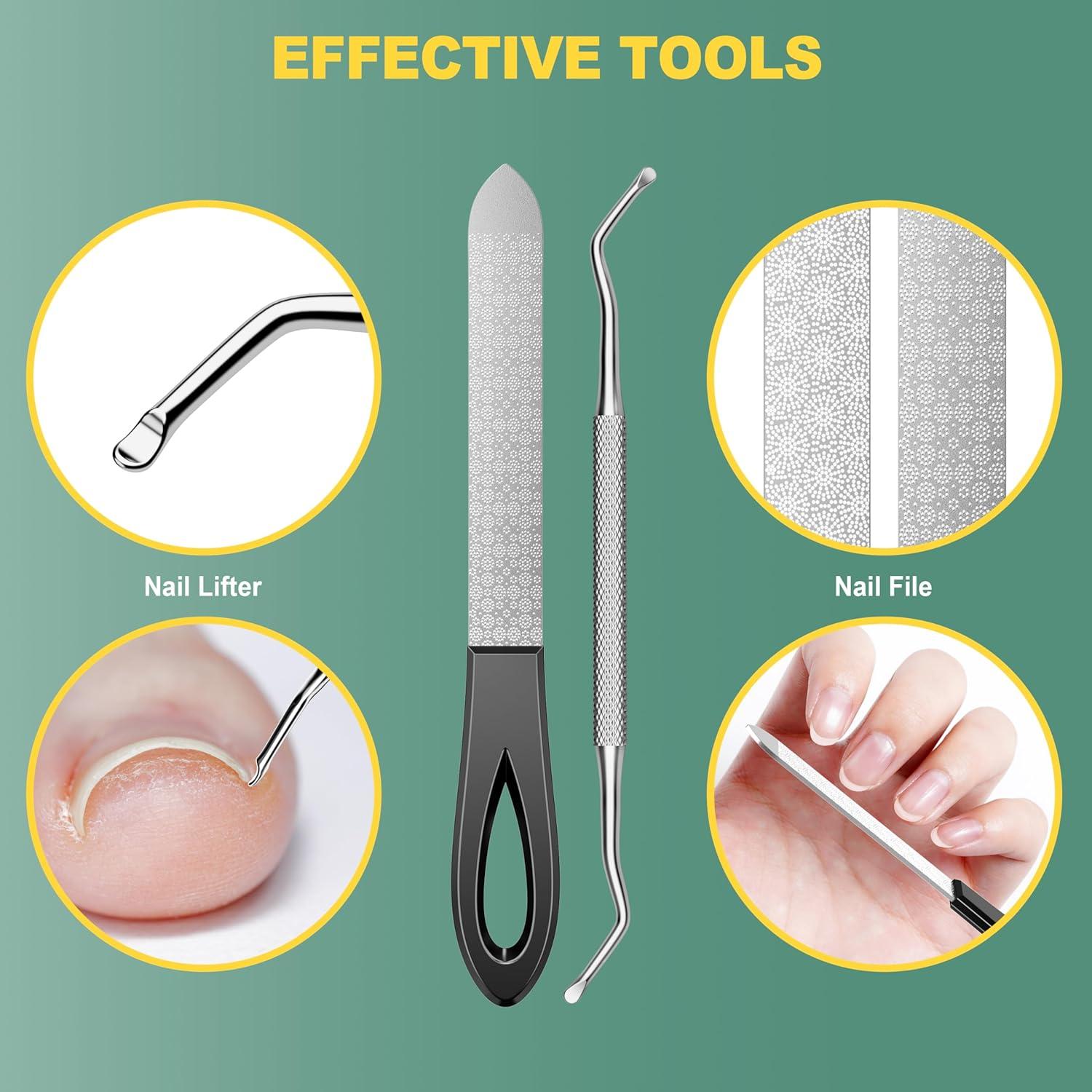 Cortauñas CLPPNA para Uñas Gruesas - Set de 4 Piezas