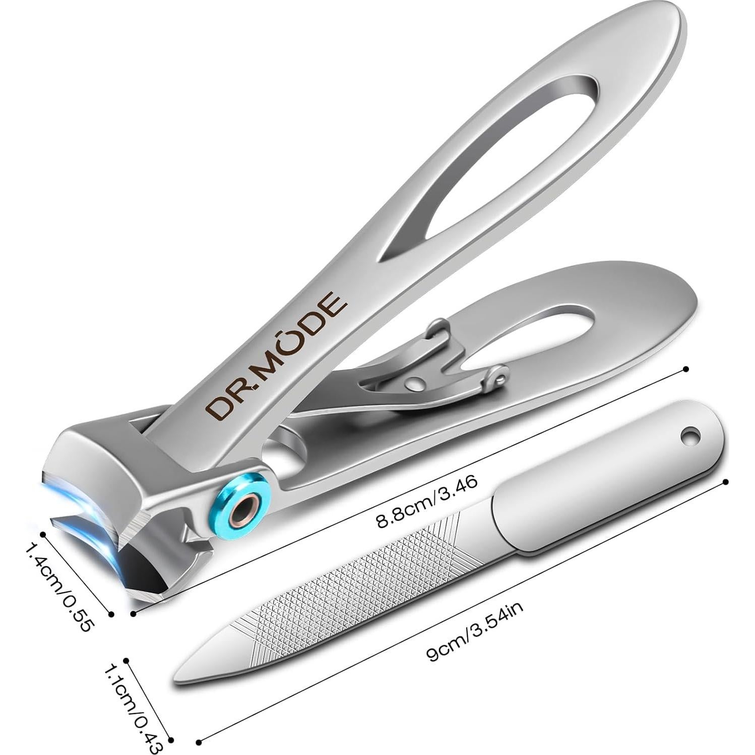 Cortauñas DRMODE para Uñas Gruesas - Acero Inoxidable 16mm