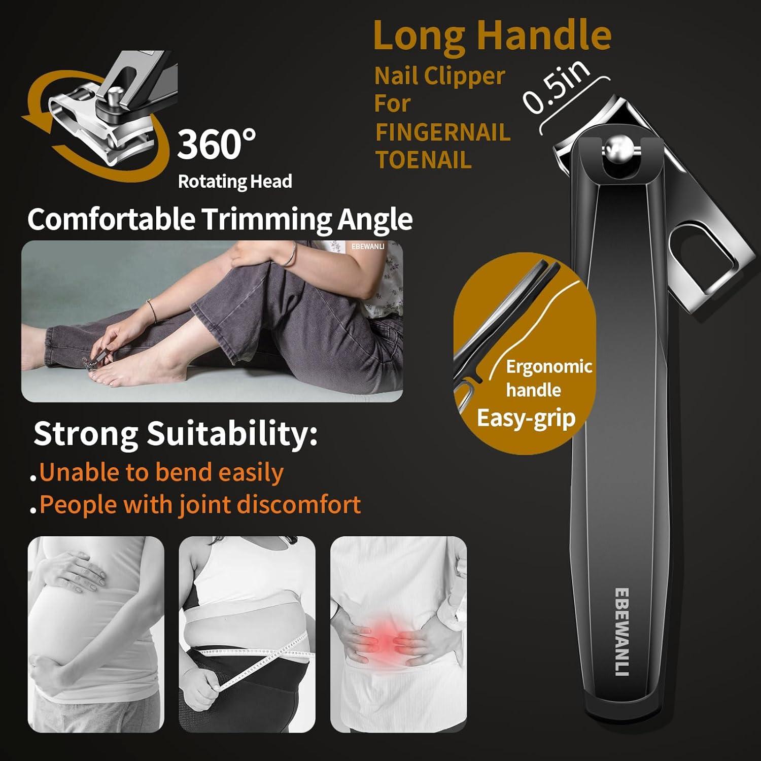 Cortauñas de Podólogo EBEWANLI Juego 6 Piezas Uñas Gruesas