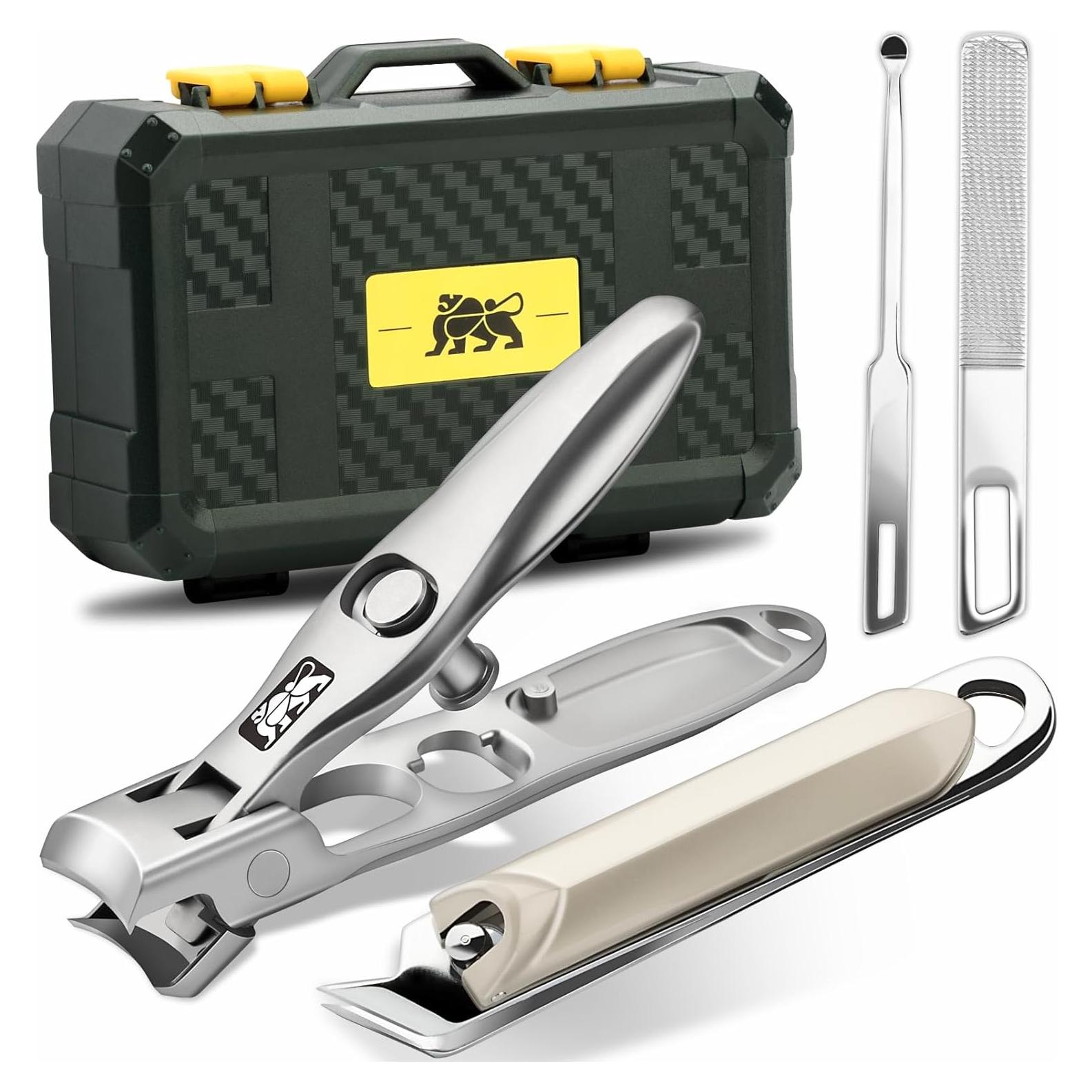 Cortauñas DIGNITY Lion con Recogedor y Bloqueo de Seguridad