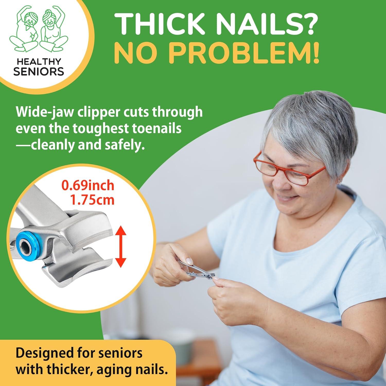 Cortauñas Turavura para Personas Mayores - 4 Piezas