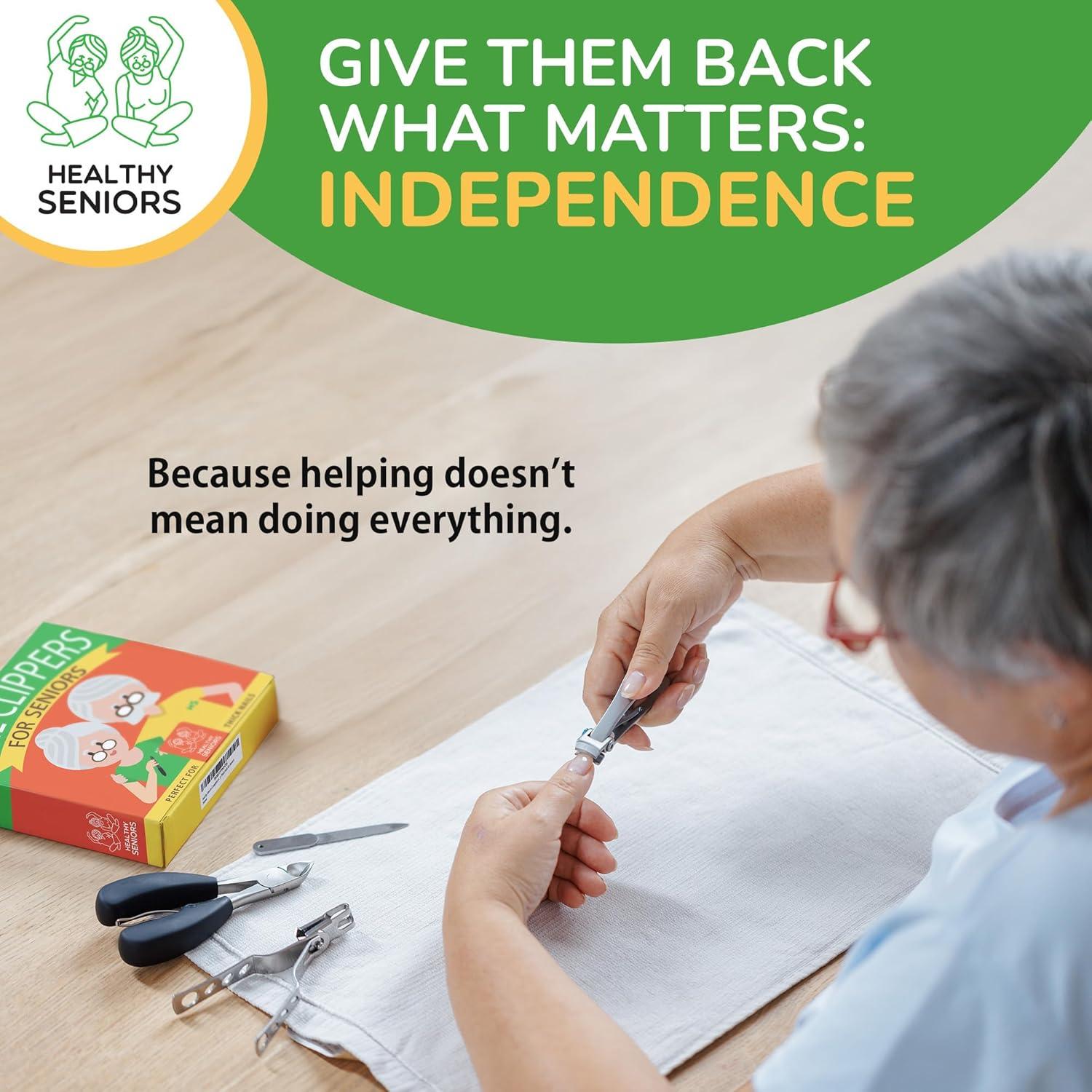 Cortauñas Turavura para Personas Mayores - 4 Piezas