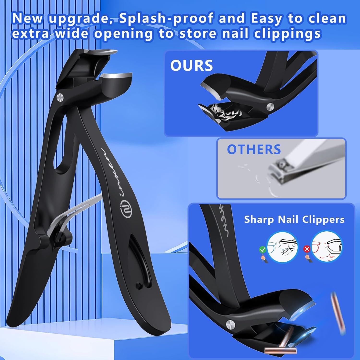 Cortauñas Ergonómicos INXEN Juego de 3 para Uñas Gruesas