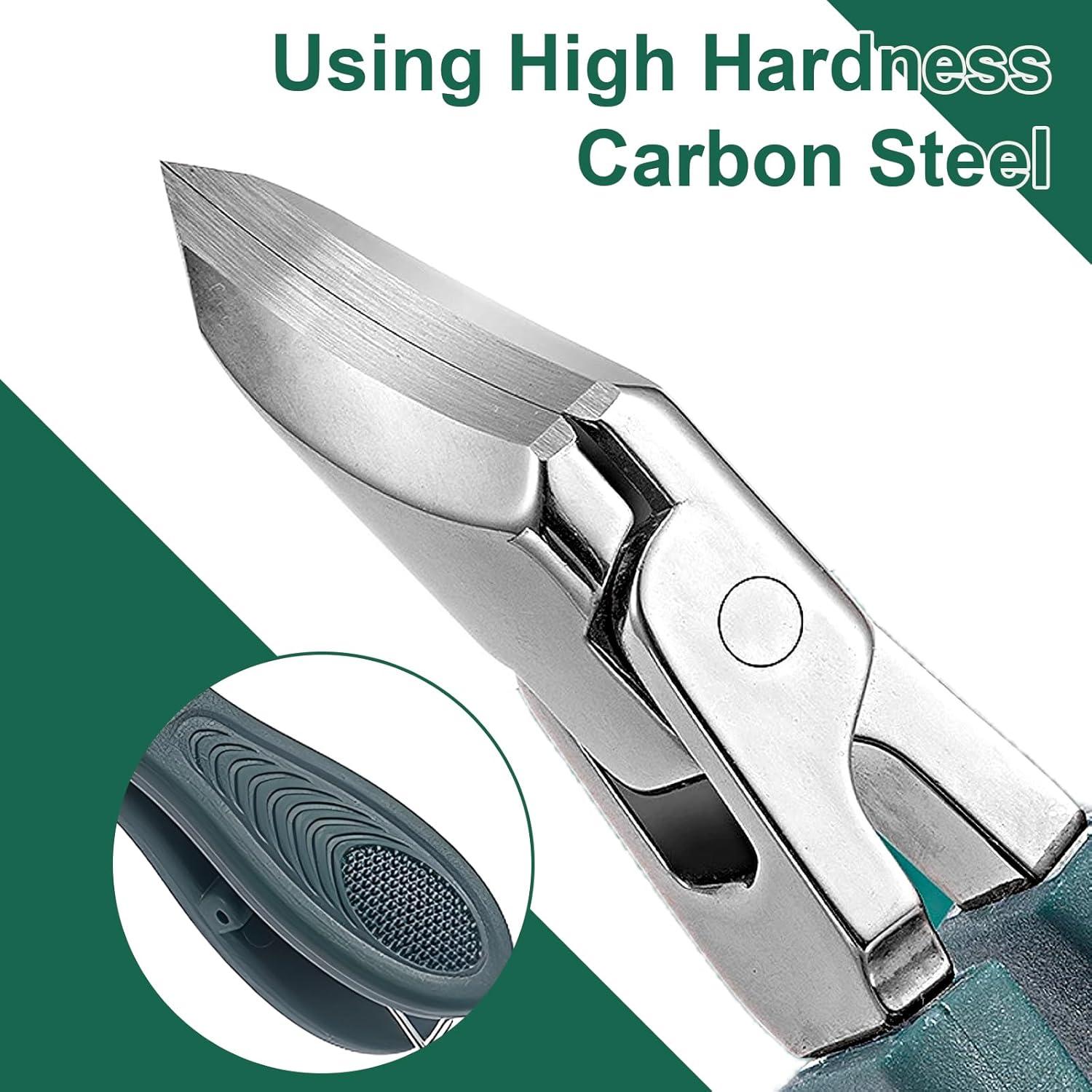 Cortauñas Beveled Eagle Beak Verde - Juego 9 Piezas para Uñas Gruesas