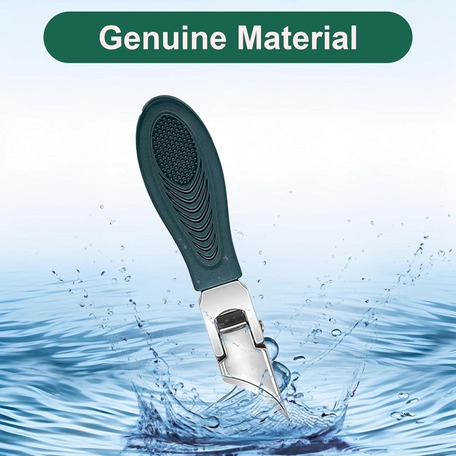 Cortauñas Beveled Eagle Beak Verde - Juego 9 Piezas para Uñas Gruesas