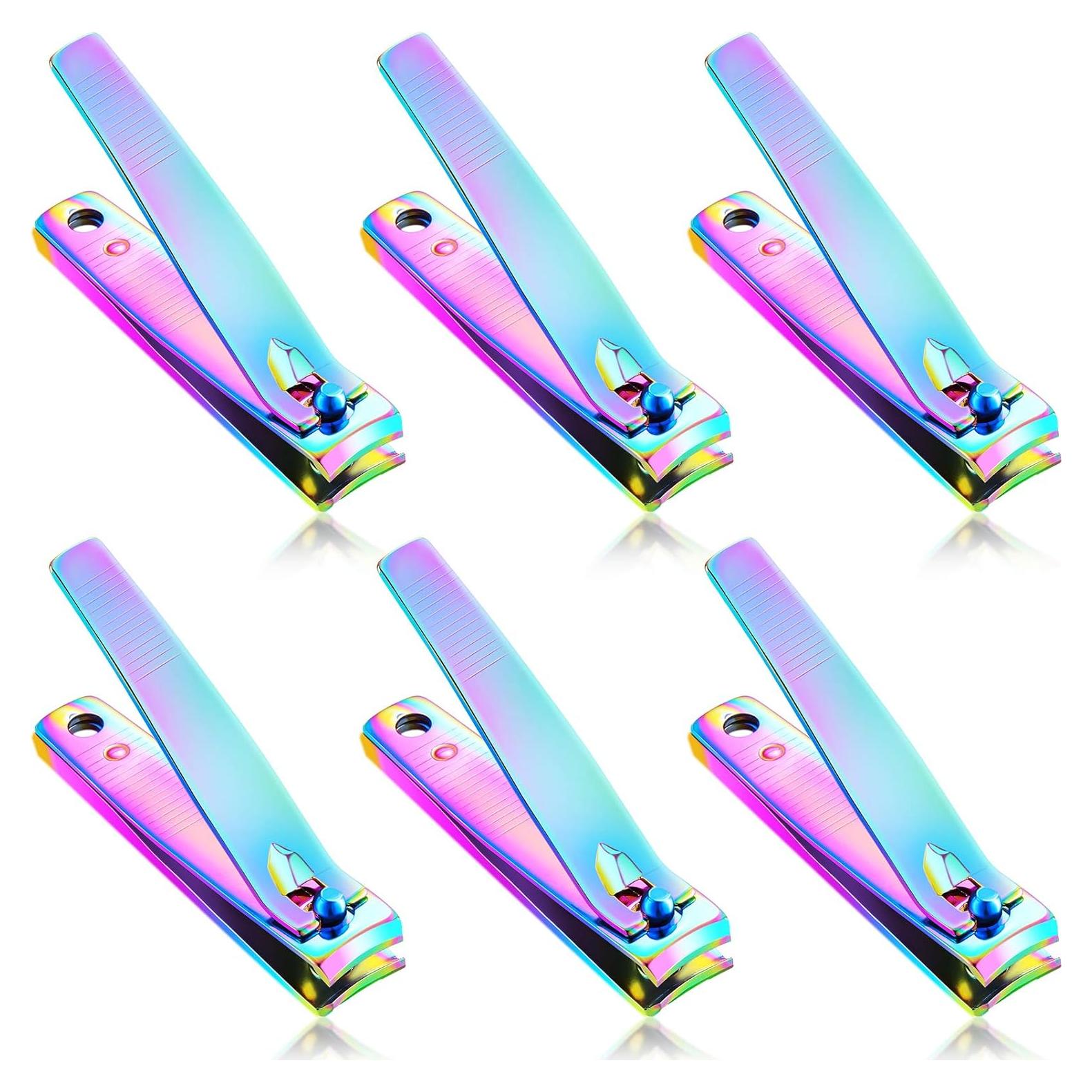 Juego de 6 cortaúñas de acero inoxidable Honoson 6 cm