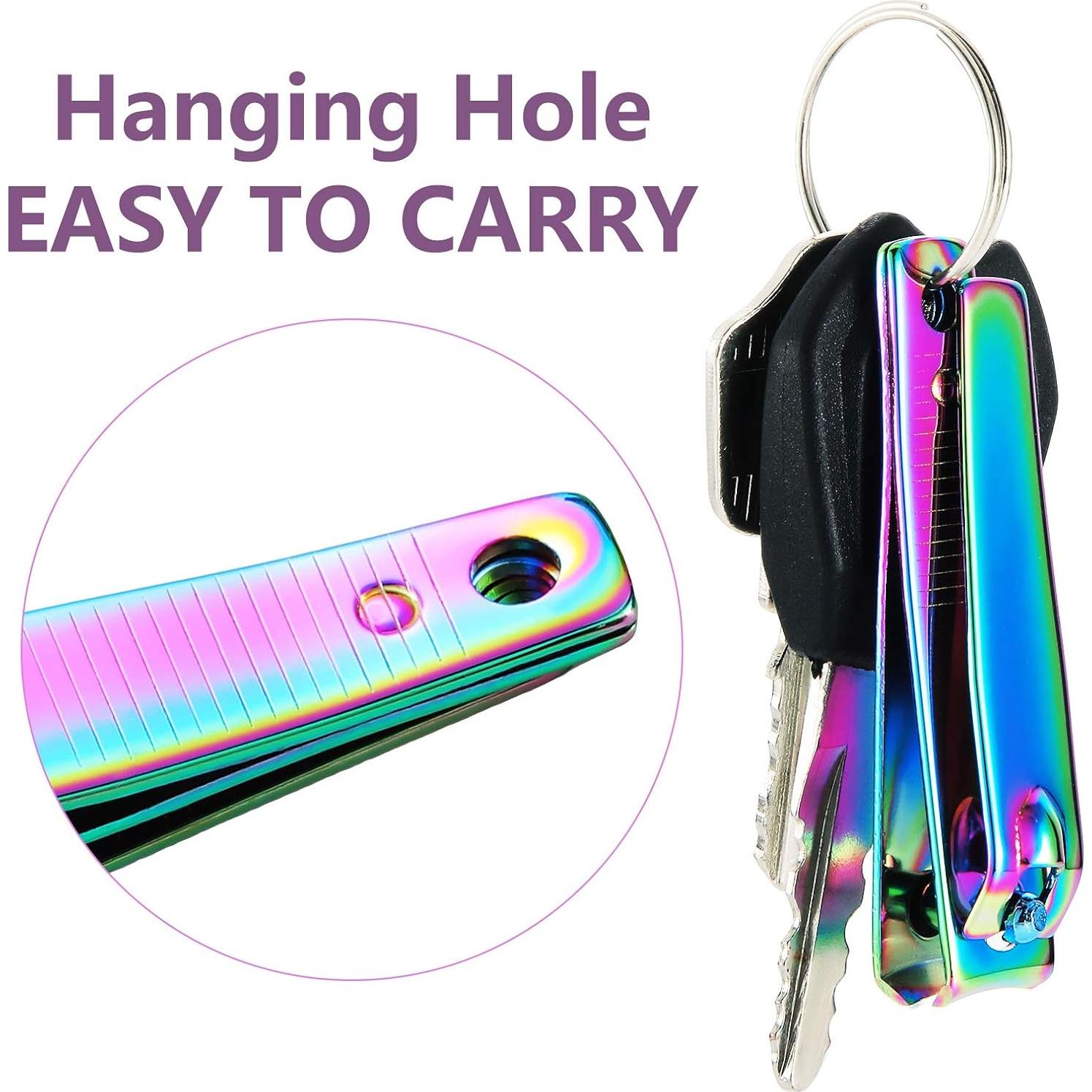 Juego de 6 cortaúñas de acero inoxidable Honoson 6 cm