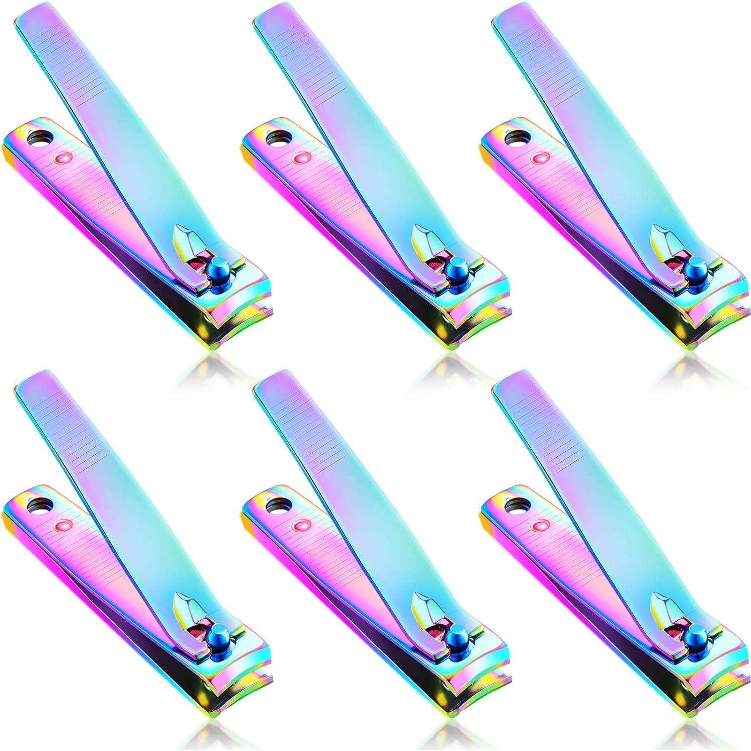 Juego de 6 cortaúñas de acero inoxidable Honoson 6 cm