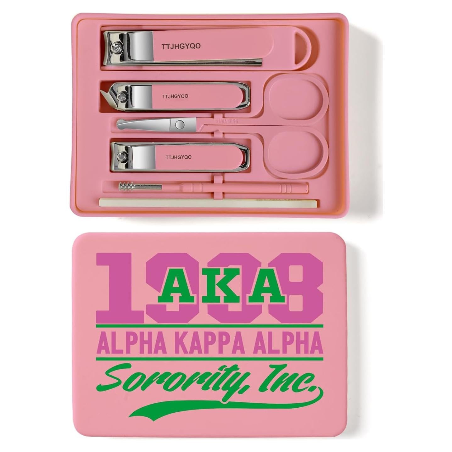 Set de Manicura 6 en 1 TTJHGYQO Rosa Hermandad Portátil