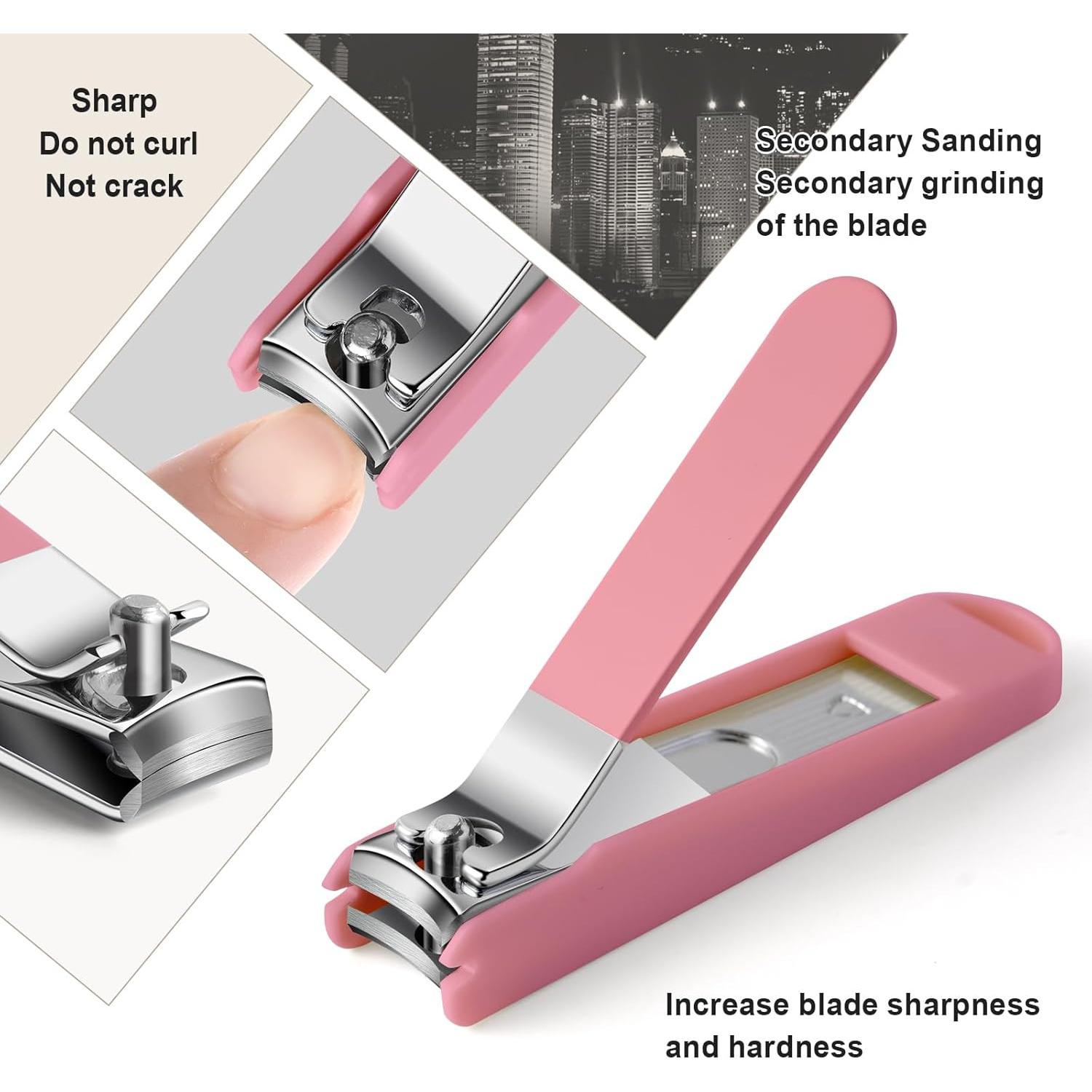 Set de Manicura 6 en 1 TTJHGYQO Rosa Hermandad Portátil