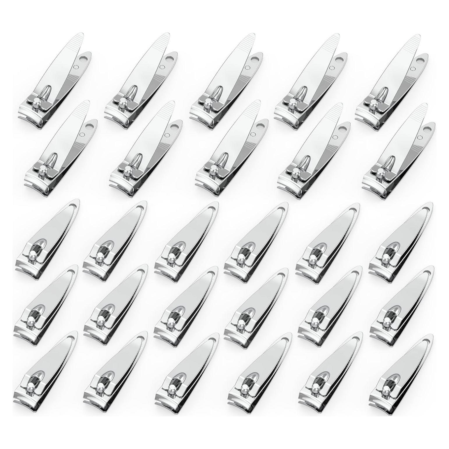 Set 30 Cortauñas de Acero Inoxidable Goiio - 5x1 cm