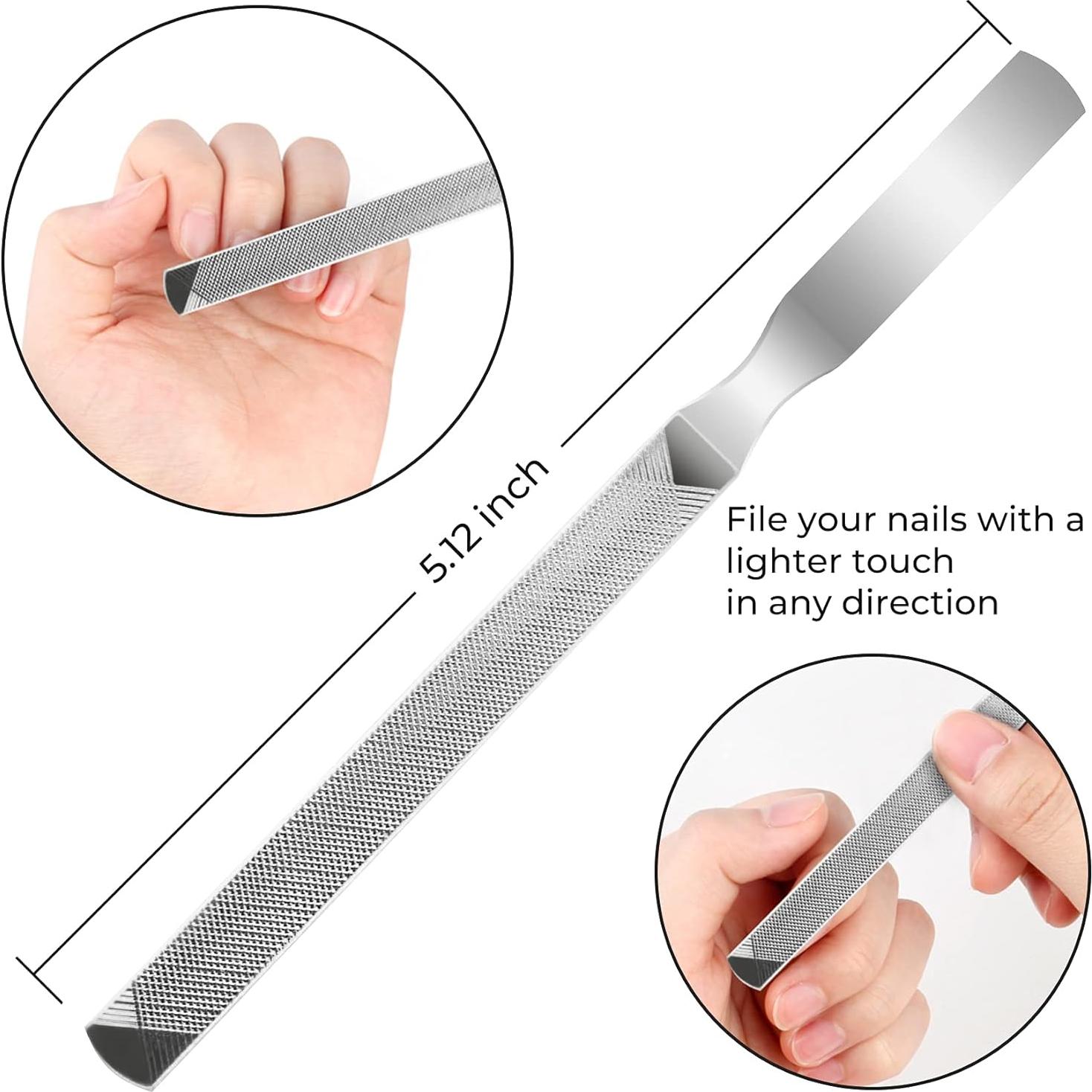 Juego de Cortauñas Profesional JTIEO 12 Piezas - Acero Inoxidable