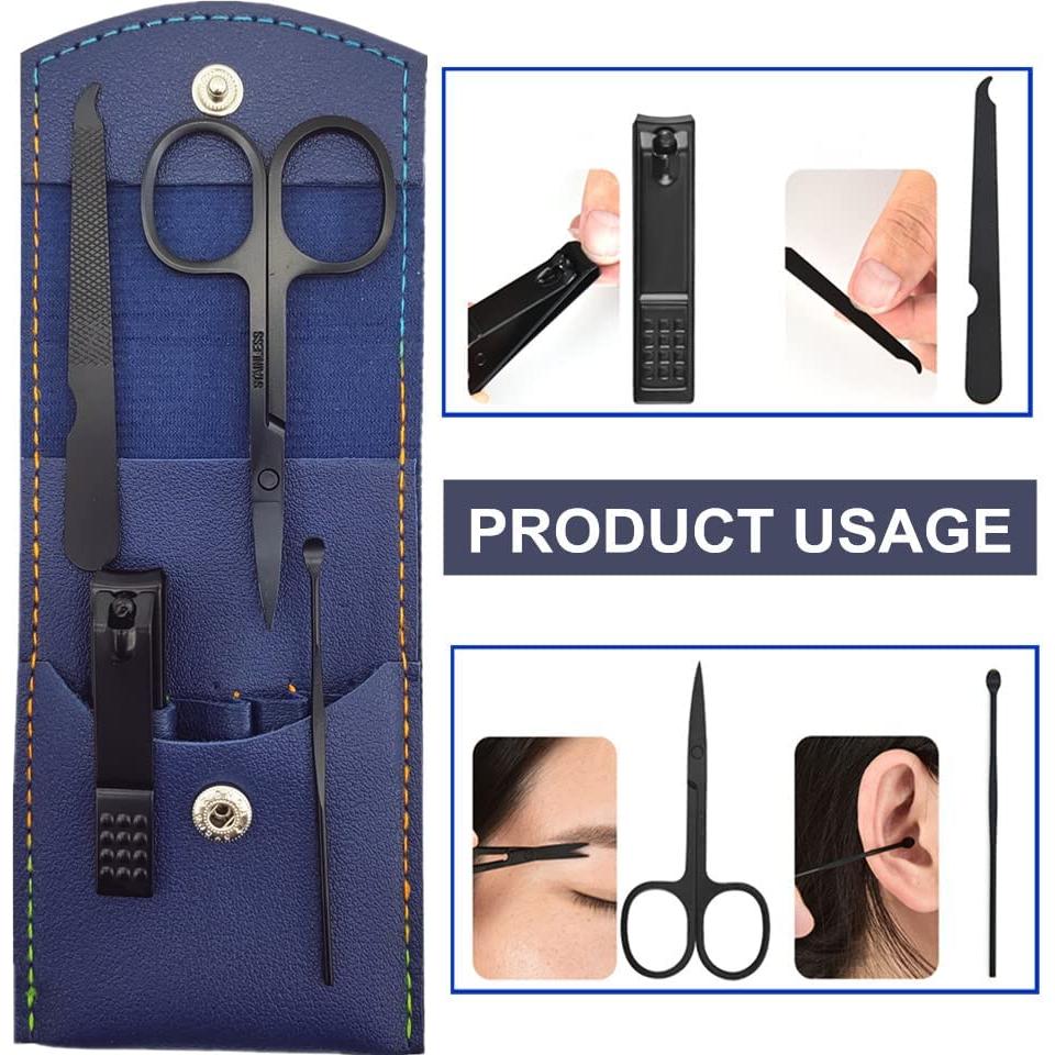 Kit de Manicura Profesional Shicen 4 Piezas Acero Inoxidable