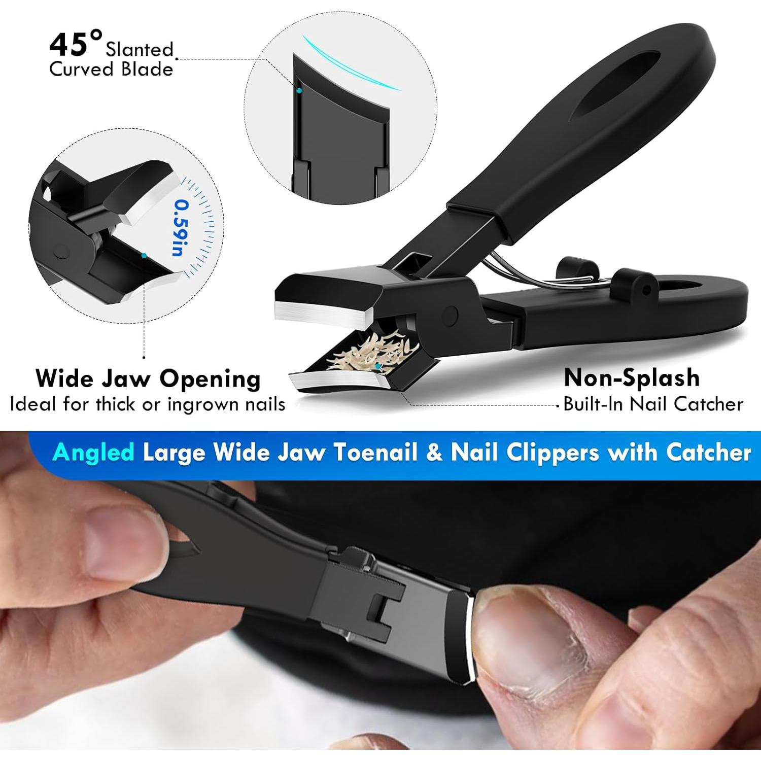 Kit de Cortauñas Profesional 5 en 1 Nadadora para Uñas Gruesas