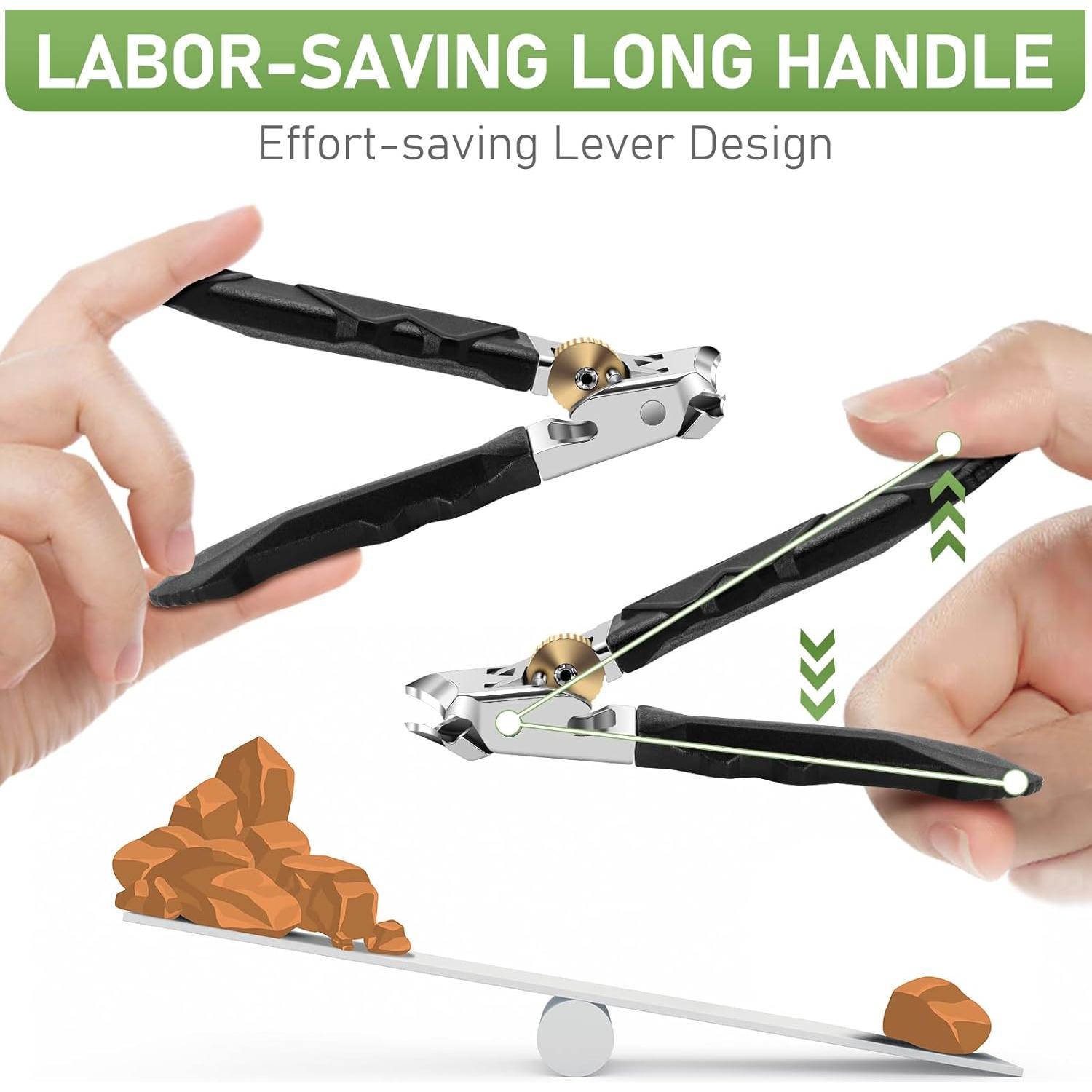 Cortauñas de Gran Apertura HANDWENG para Uñas Gruesas