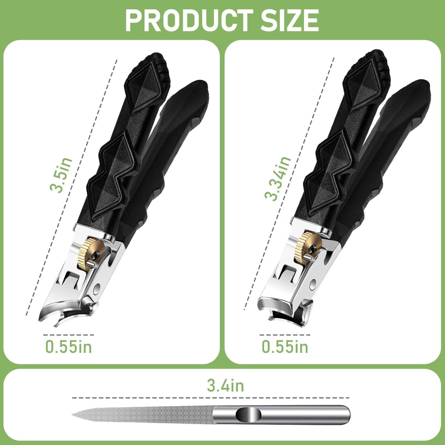 Cortauñas de Gran Apertura HANDWENG para Uñas Gruesas