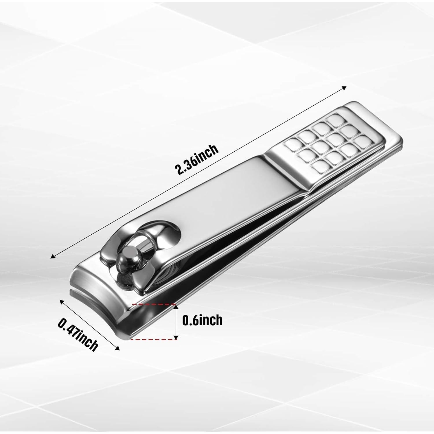 Juego de Cortauñas Yaomiao 12 Piezas Acero Inoxidable Plata