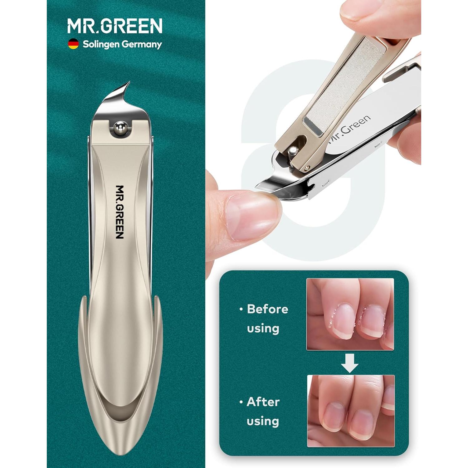 Juego de Manicura MR.GREEN Acero Inoxidable 6 Piezas