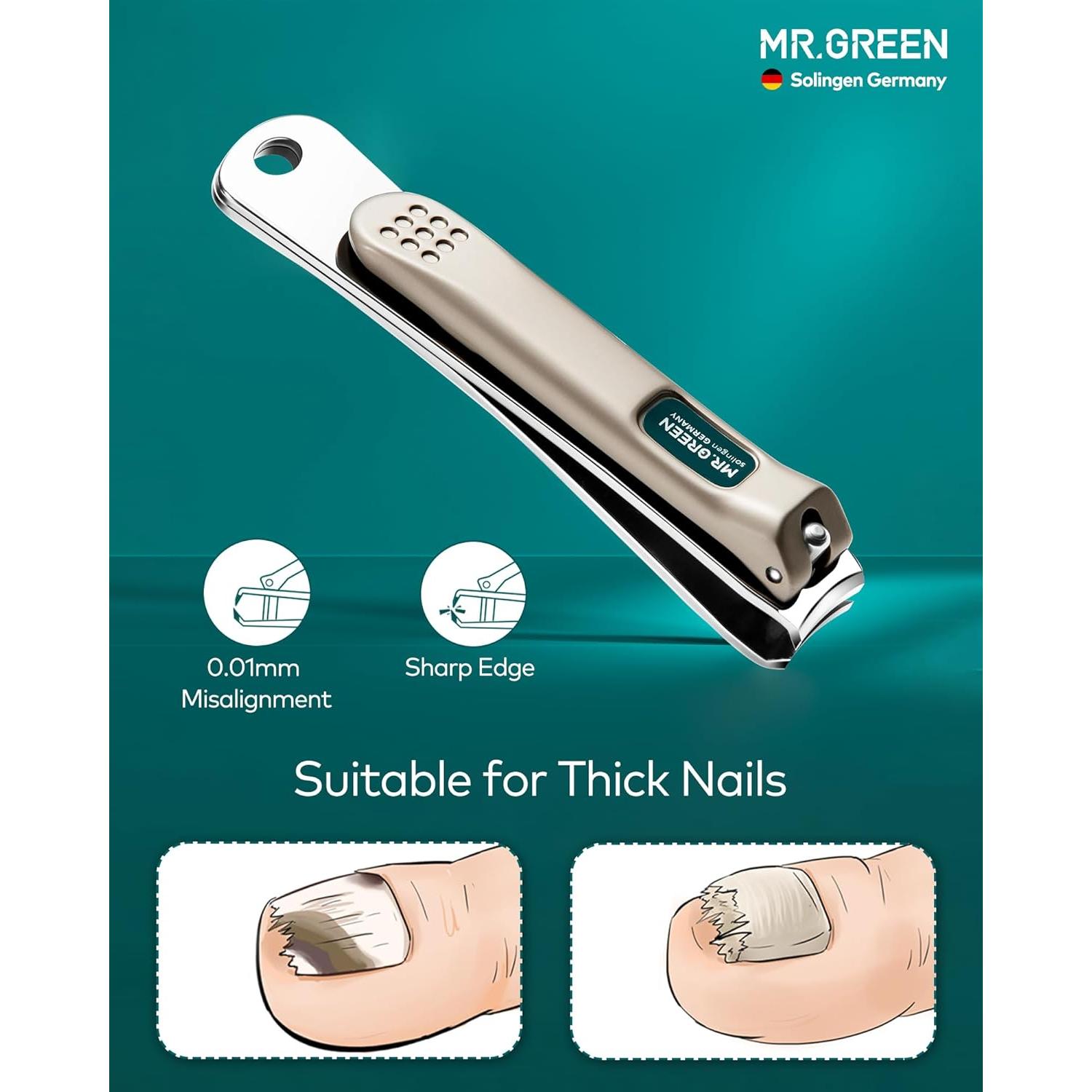 Juego de Manicura Profesional MR.GREEN con Estuche - 12 Piezas