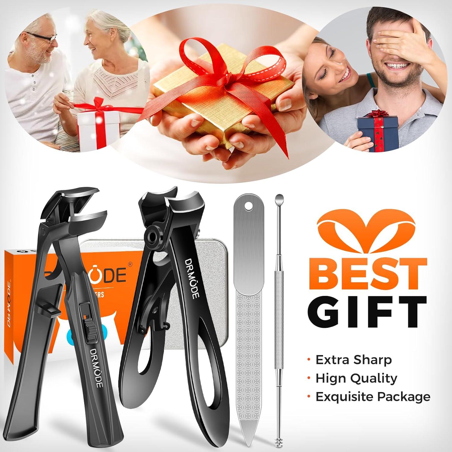 Cortauñas Gruesos DRMODE con Mango Largo y Cabeza Angulada