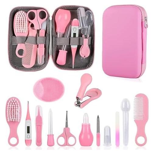 Kit de Cuidado para Bebés WXA 14 en 1 Rosa - Cepillo, Peine, Cortauñas