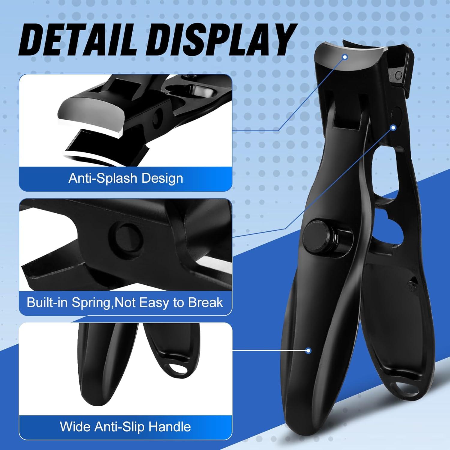 Cortauñas Alemán de Acero Inoxidable Premium Antisalpicaduras