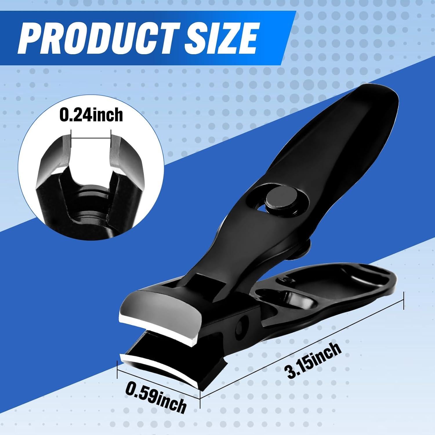 Cortauñas Alemán de Acero Inoxidable Premium Antisalpicaduras