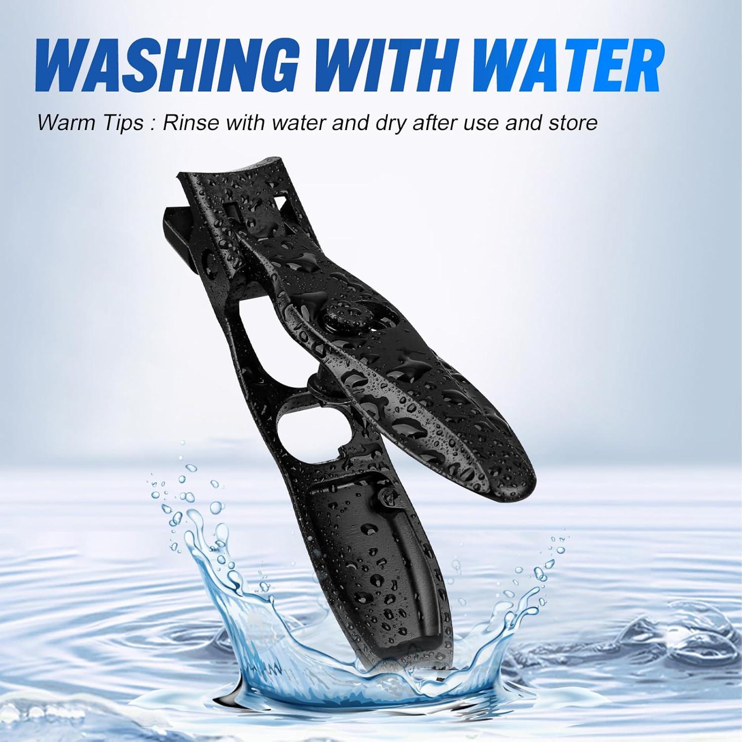 Cortauñas Alemán de Acero Inoxidable Premium Antisalpicaduras