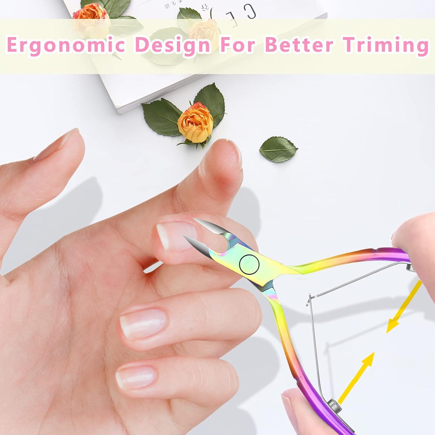 Recortador de Cutículas Decute 5 en 1 Acero Inoxidable Colorido